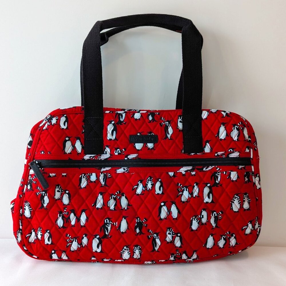 Vera Bradley "Playful Penguins" Medium Traveler Bag  NWOT